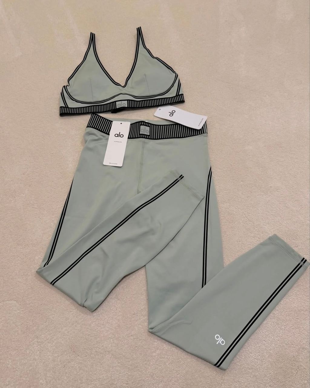 Sage Green AirLift Yoga Gym Set