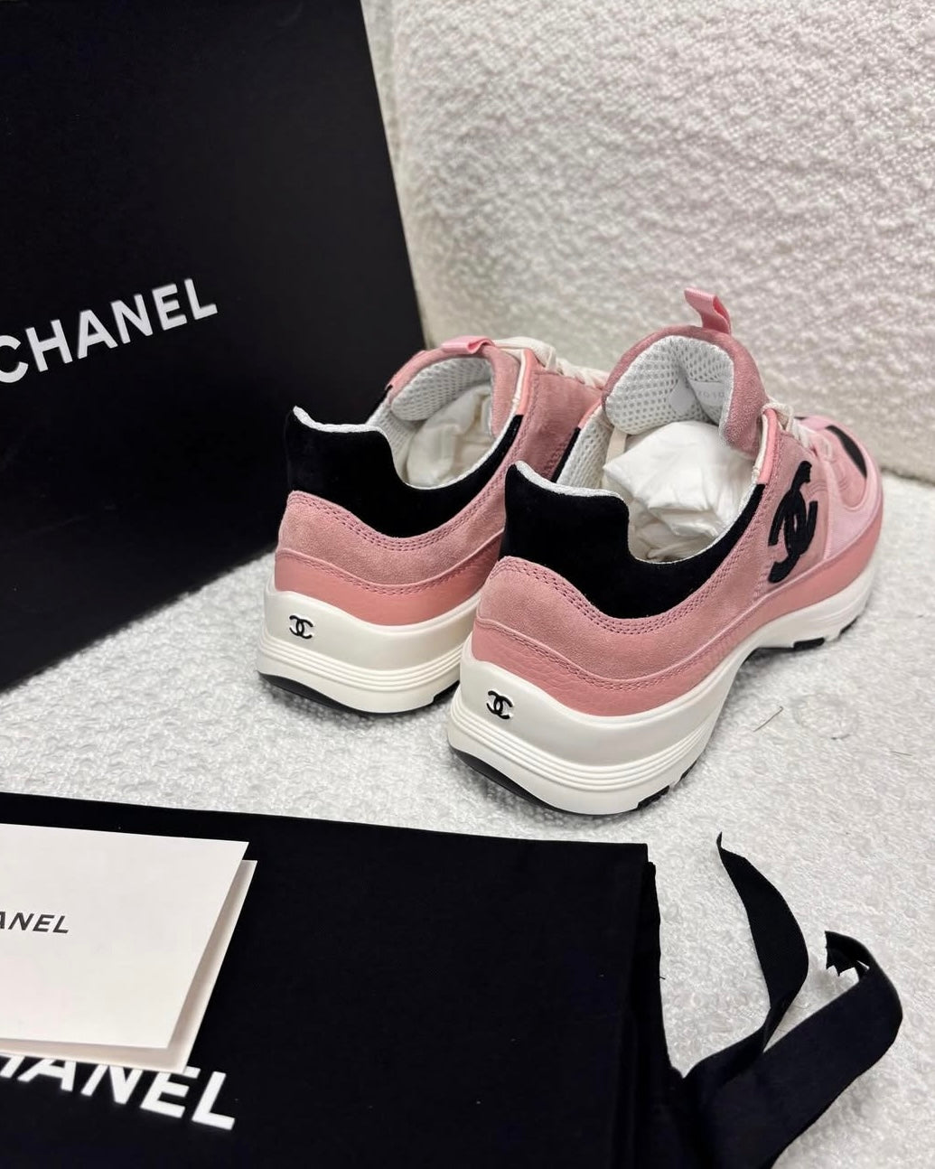 Pink Suede Trainers