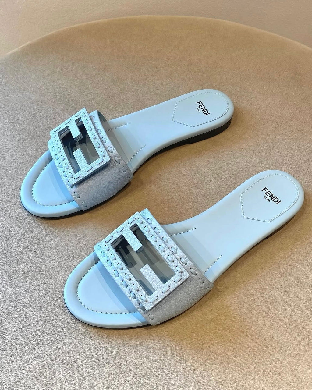 Baguette Pastel Stitch Flat Sandals