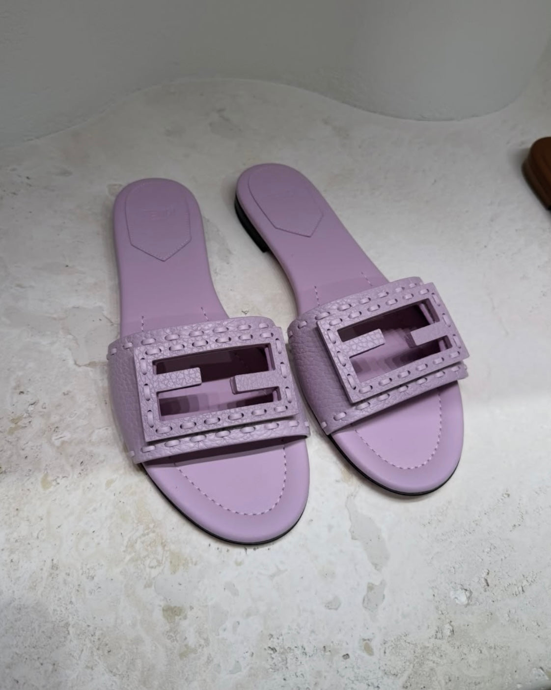 Baguette Pastel Stitch Flat Sandals