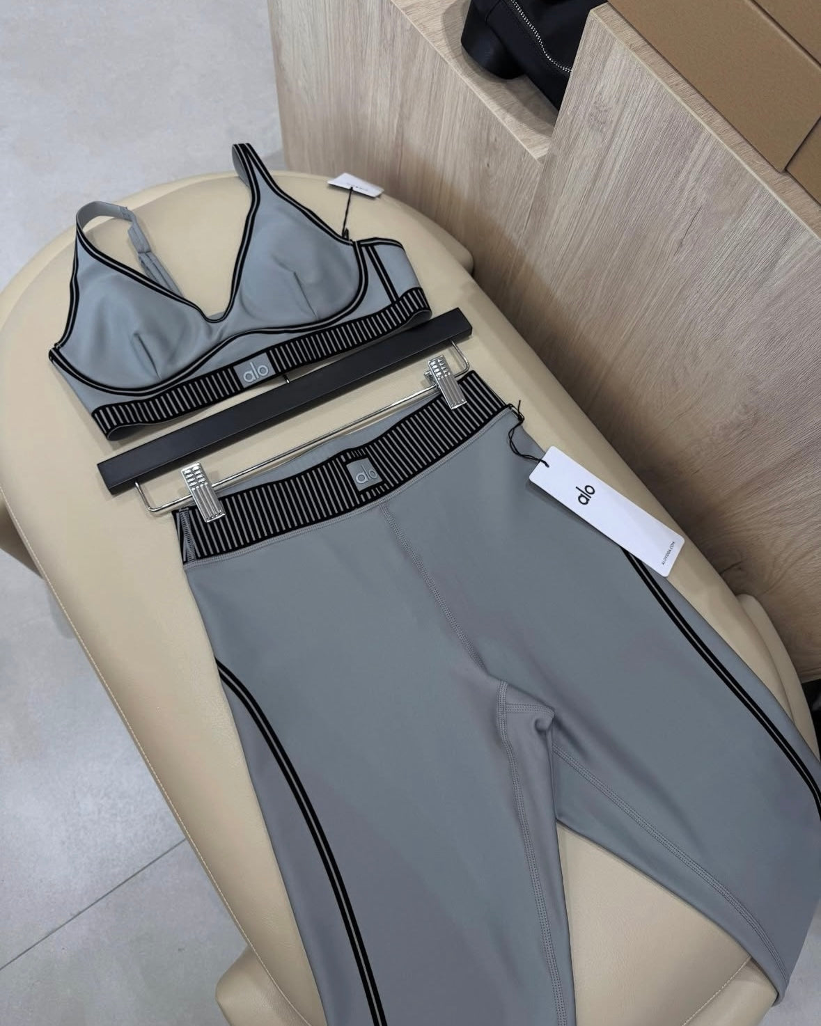 Grey AirLift Yoga Gym Set