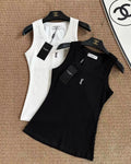 Logo Ribbed Tank Top