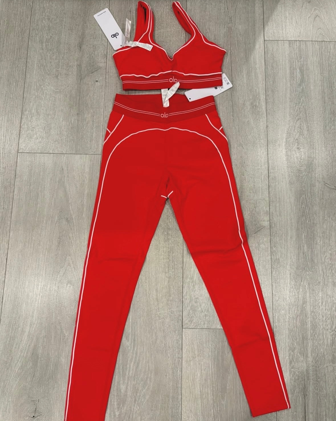 Red Yoga Gym Set