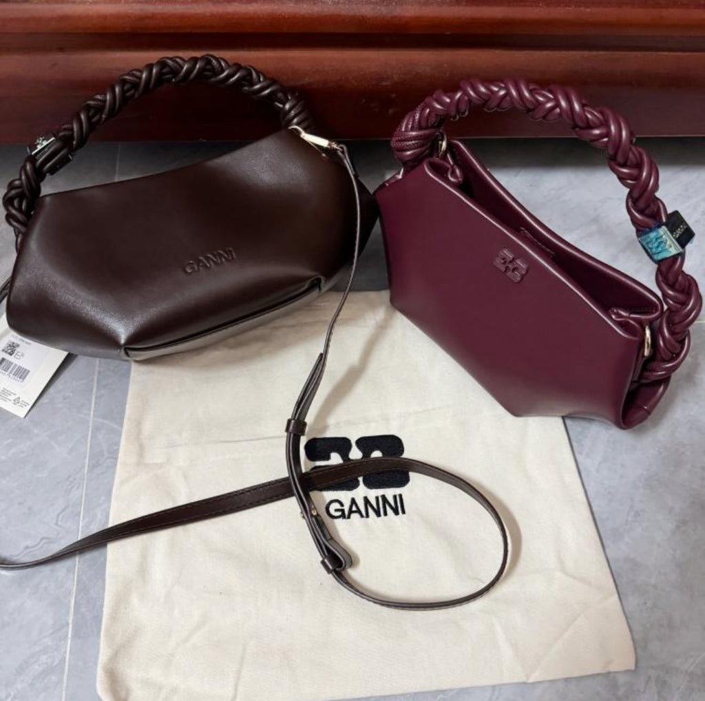 Crossbody Rope Handle Leather Handbag