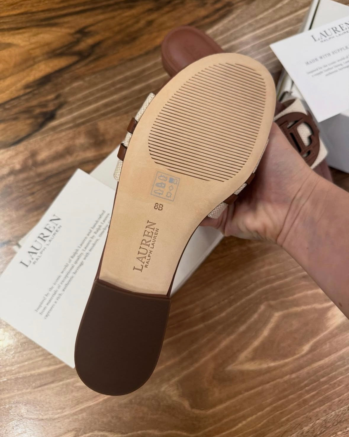 Leather Detail Canvas Sandals