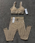 Beige Yoga Gym Set