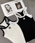 CC Ribbed Contrast Trim Cami Top