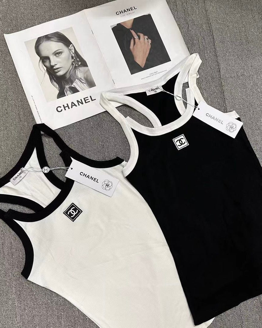 CC Ribbed Contrast Trim Cami Top
