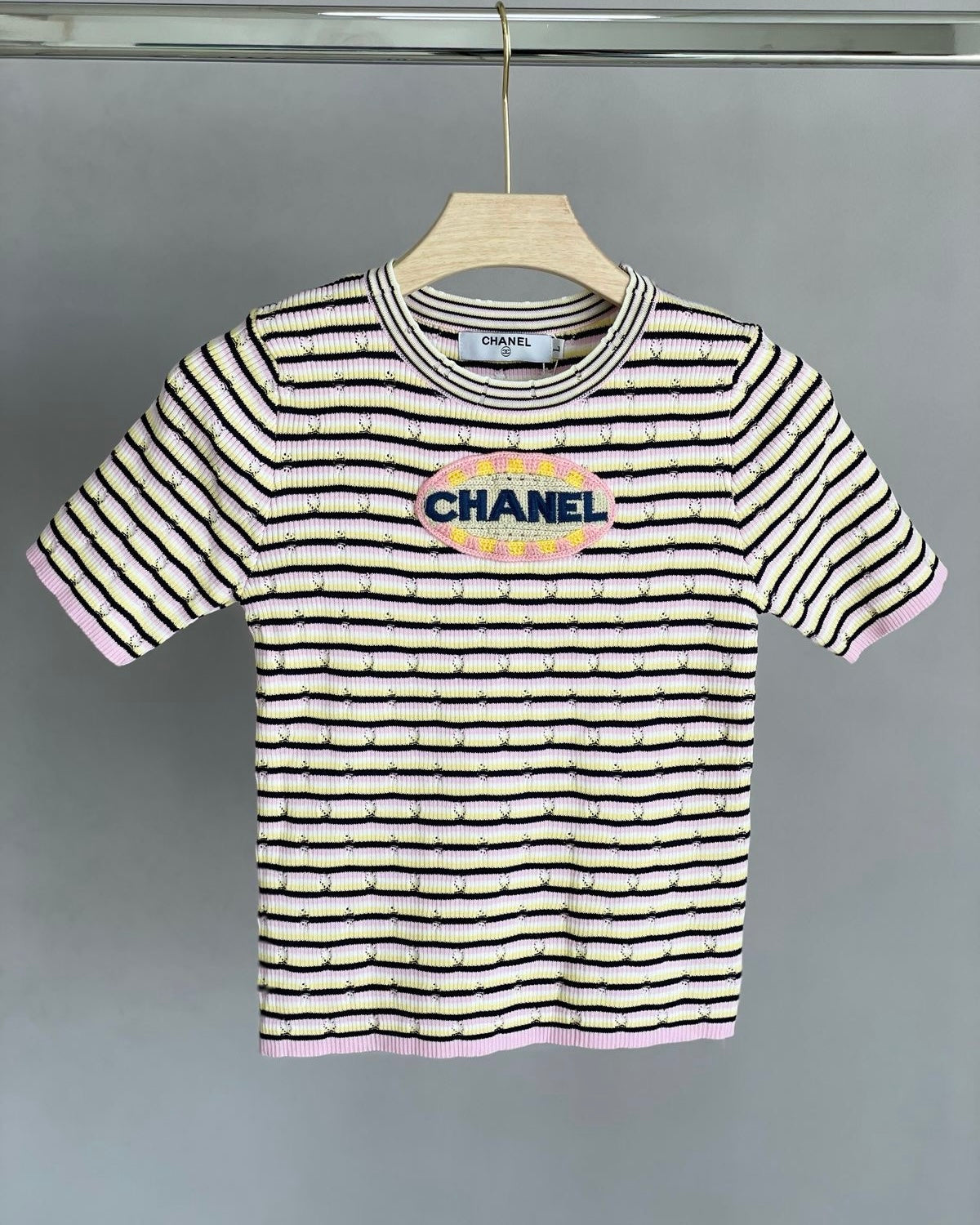CC Striped Knitted Tee