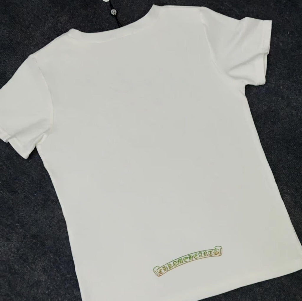 Chrome White Graphic Logo Tee
