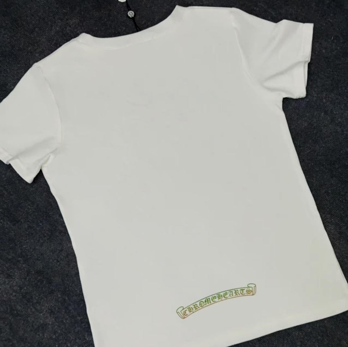 Chrome White Graphic Logo Tee