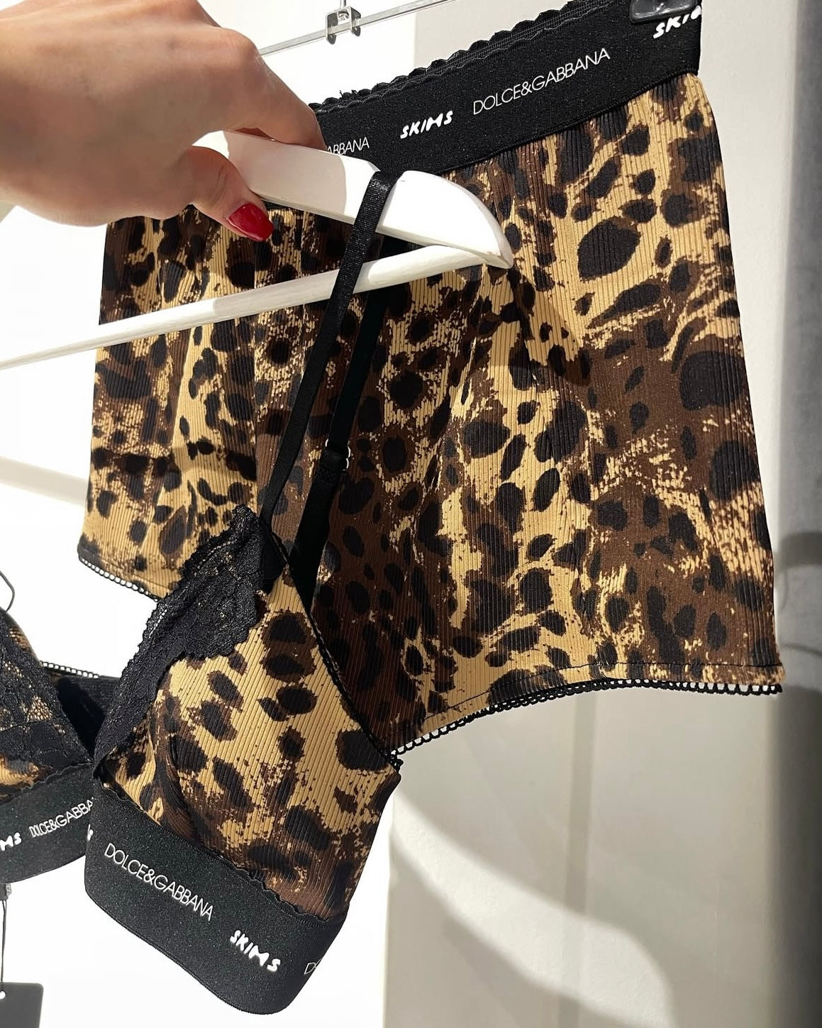 Leopard Print Bralette & Shorts Set