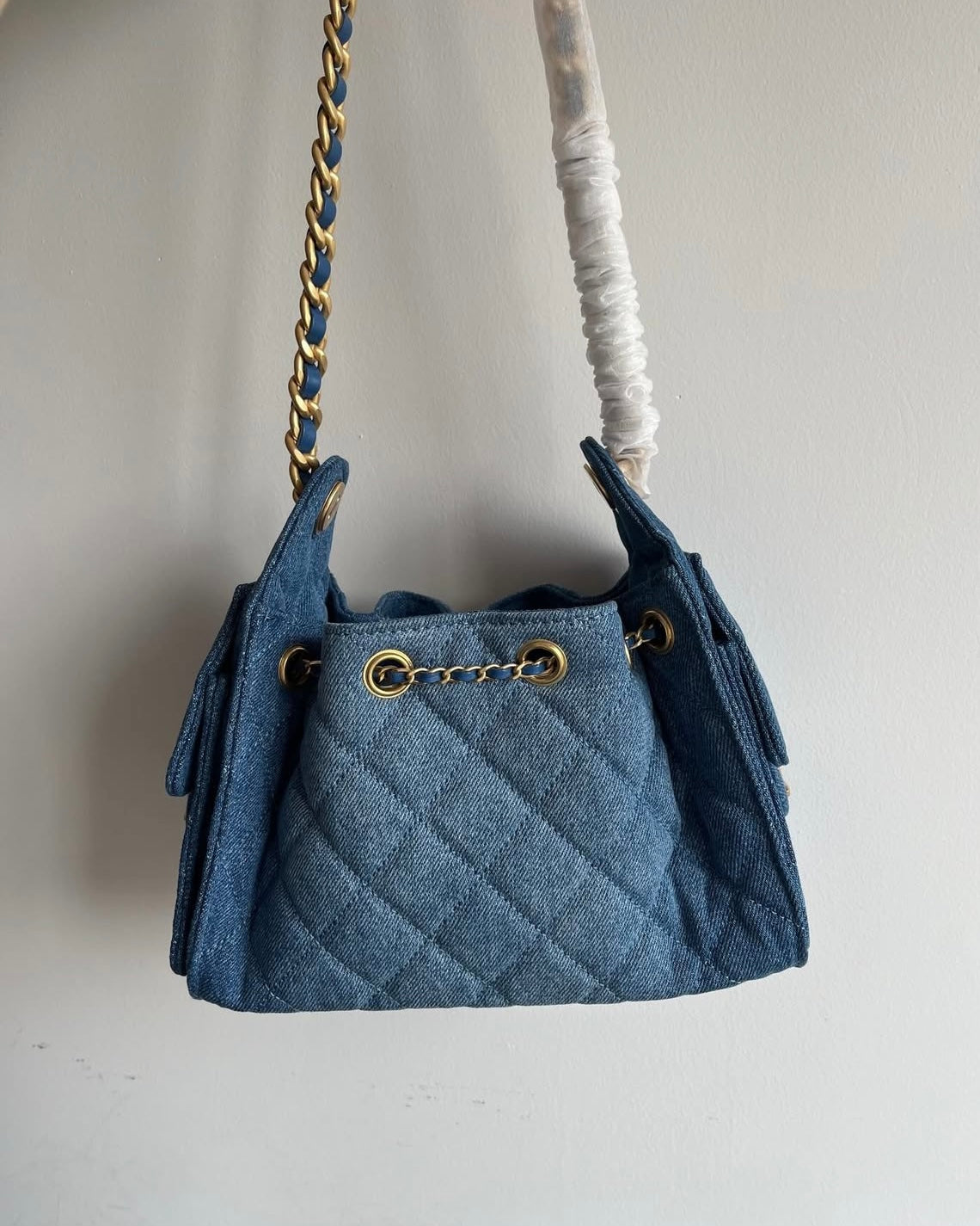 Denim Mini 20cm Hobo Bag