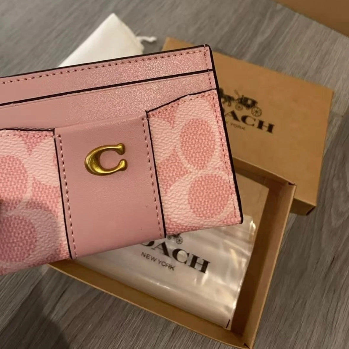 Pink Gold C Cardholder