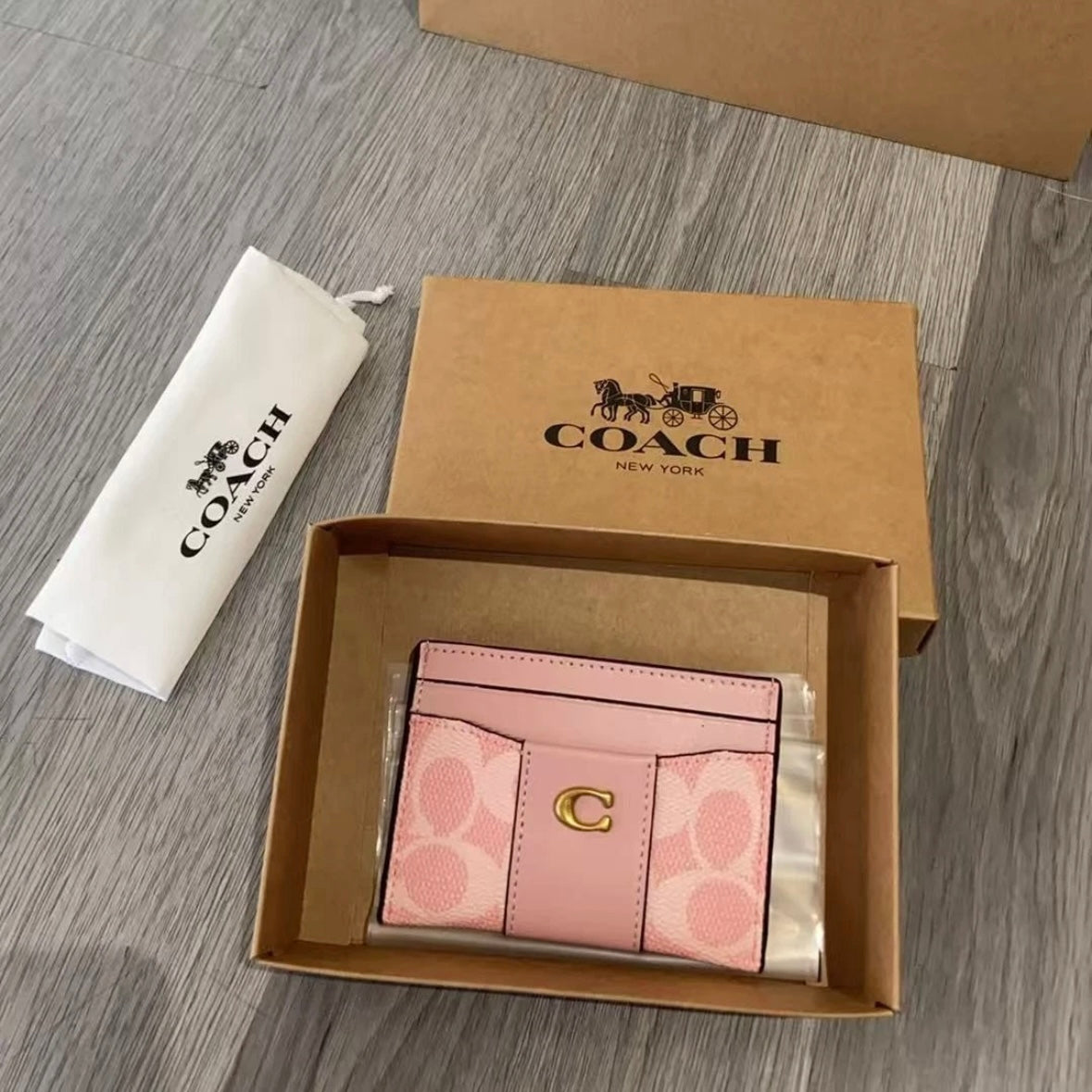 Pink Gold C Cardholder