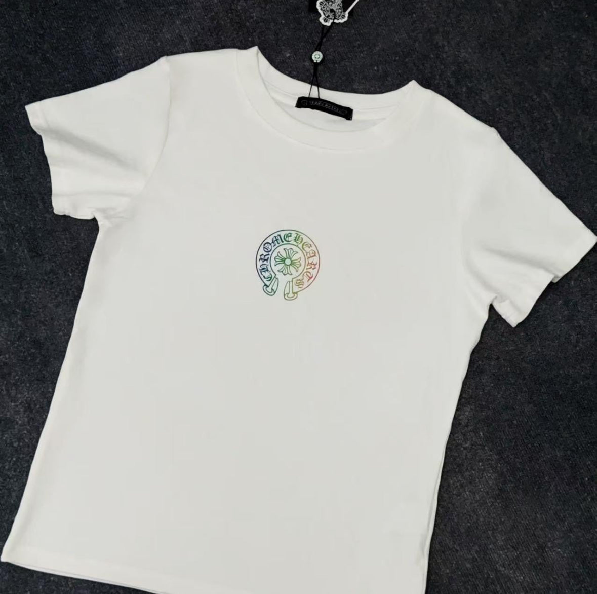 Chrome White Graphic Logo Tee