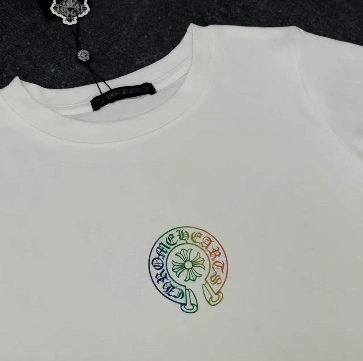Chrome White Graphic Logo Tee