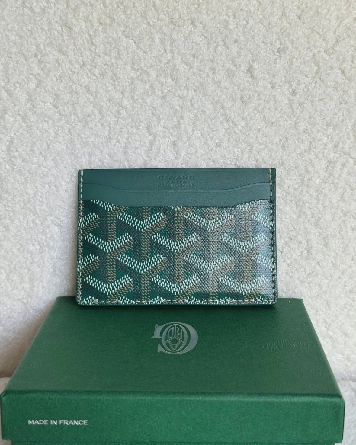 Geometric Green Cardholder