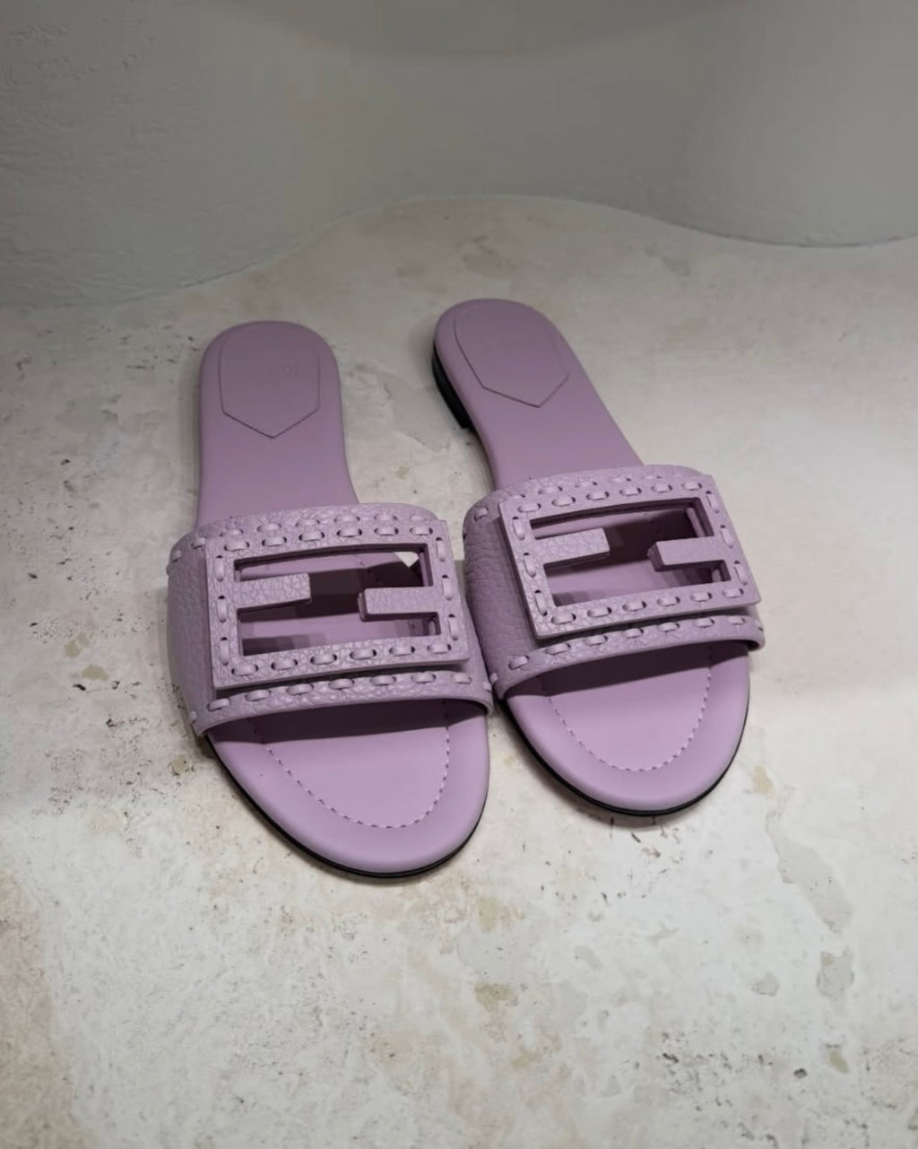 Baguette Pastel Stitch Flat Sandals