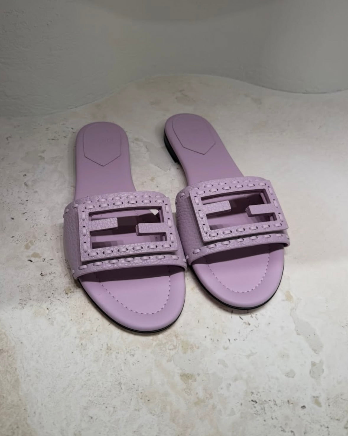 Baguette Pastel Stitch Flat Sandals