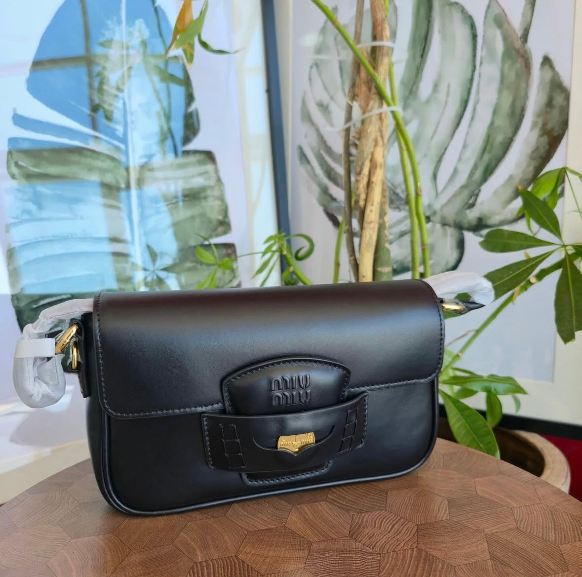 Gold Coin Detail Shoulder Bag
