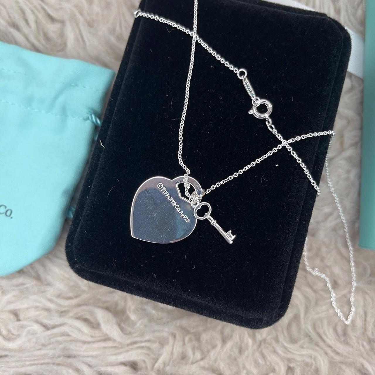 Heart & Key Stainless Steel Waterproof Necklace