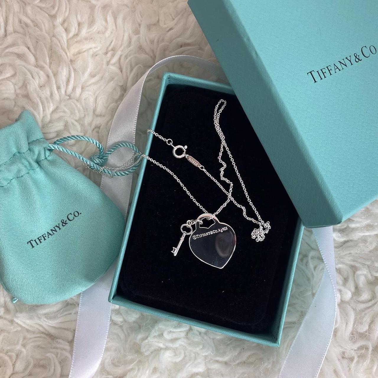 Heart & Key Stainless Steel Waterproof Necklace