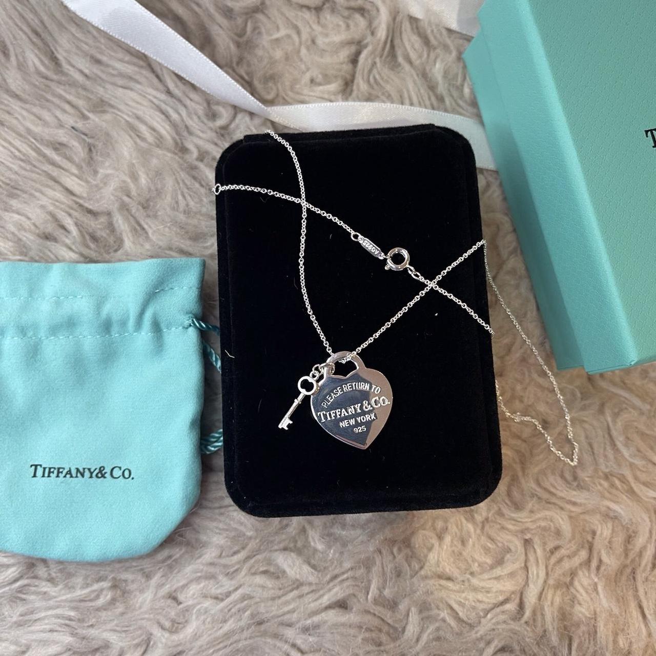 Heart & Key Stainless Steel Waterproof Necklace