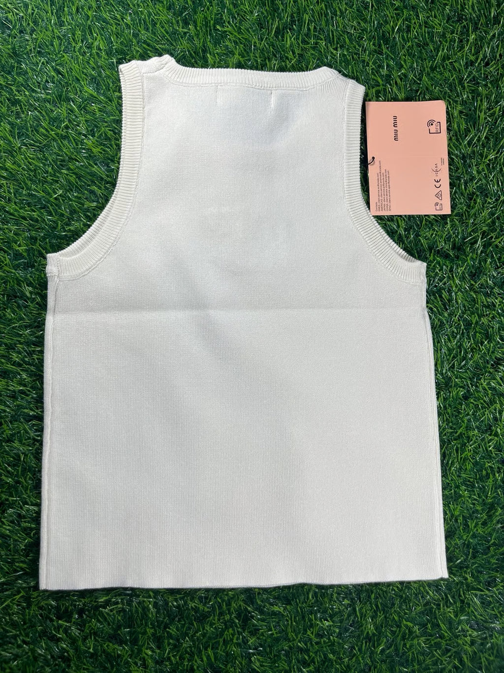 Pink & Silver Beaded Knitted Tank Top